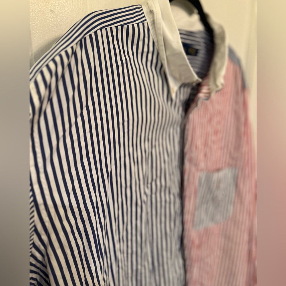 RALPH LAUREN Color Block Button Down Shirt, Size 3X - Picture 8 of 8